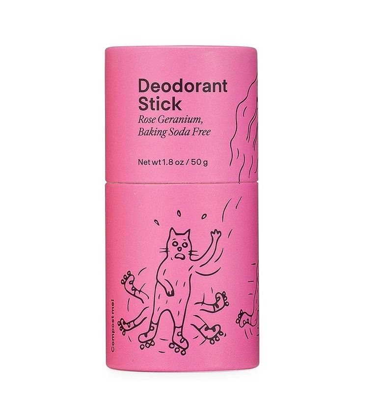 Rose Geranium Baking Soda Free Deodorant Stick