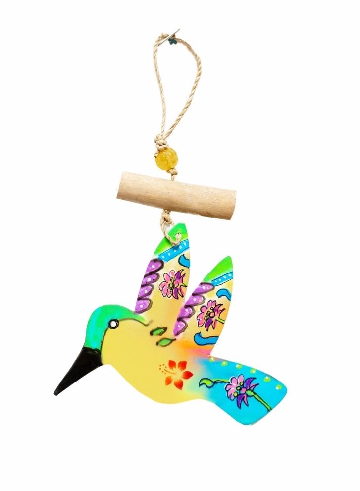 Painted Iron Hummingbird