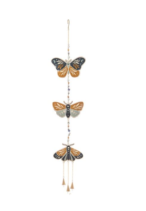 Triple Metal Moth Windchime