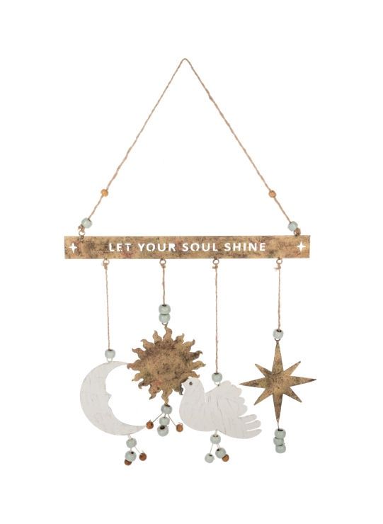 Let Your Soul Shine Celestial Metal Windchime