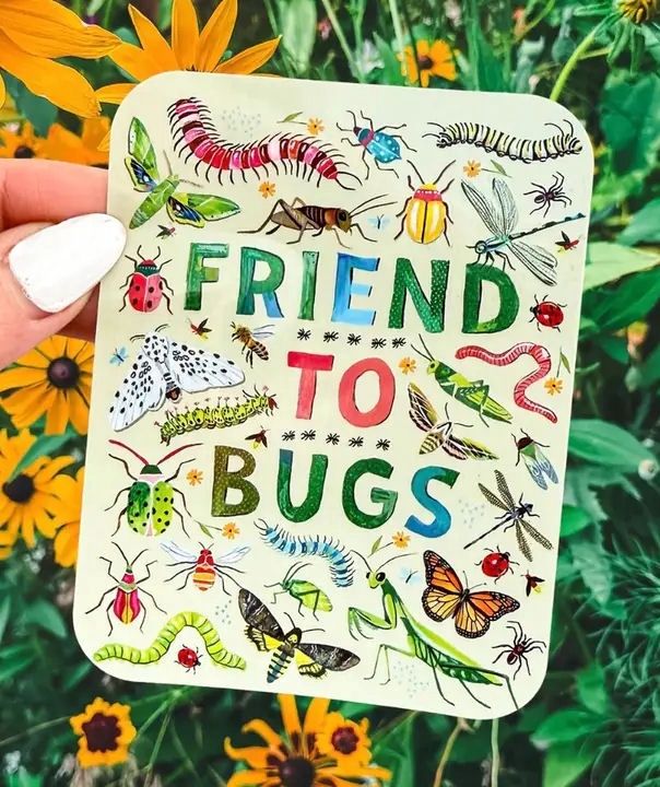 Friend to Bugs Glitter Sticker