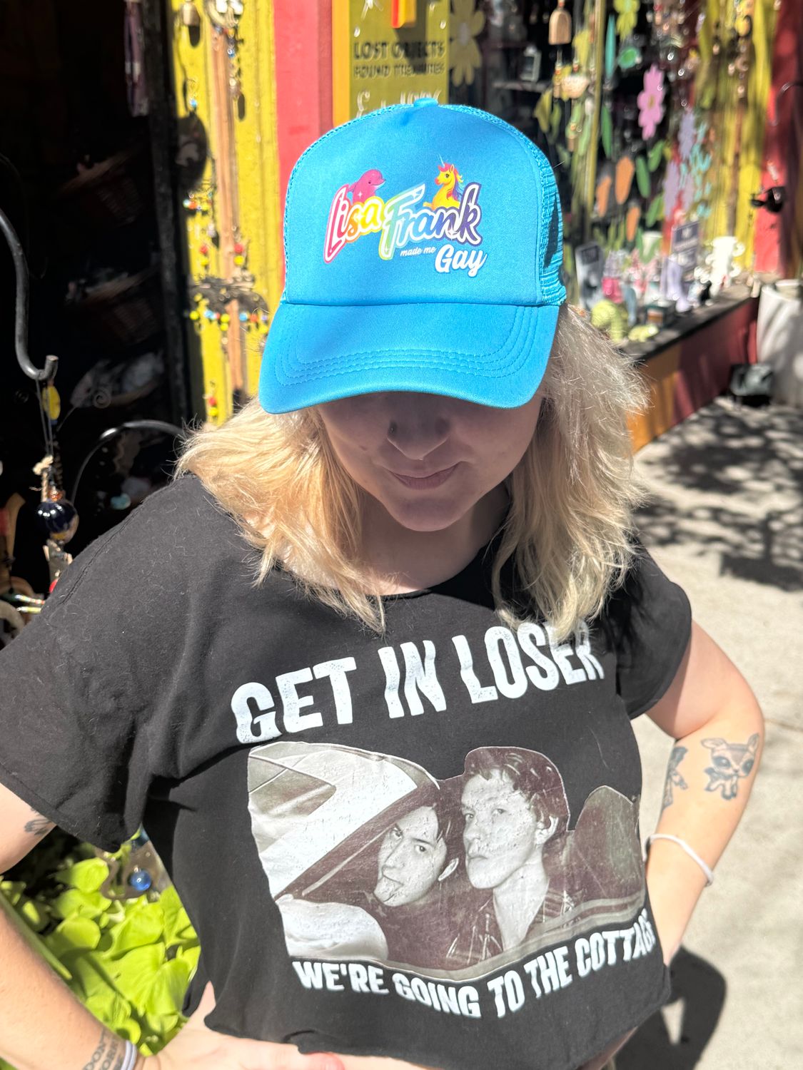 Lisa Frank Made Me Gay Trucker Hat