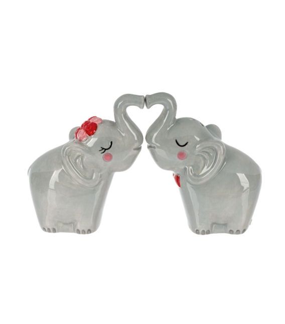 Elephant Couple Salt And Pepper Shaker Set
