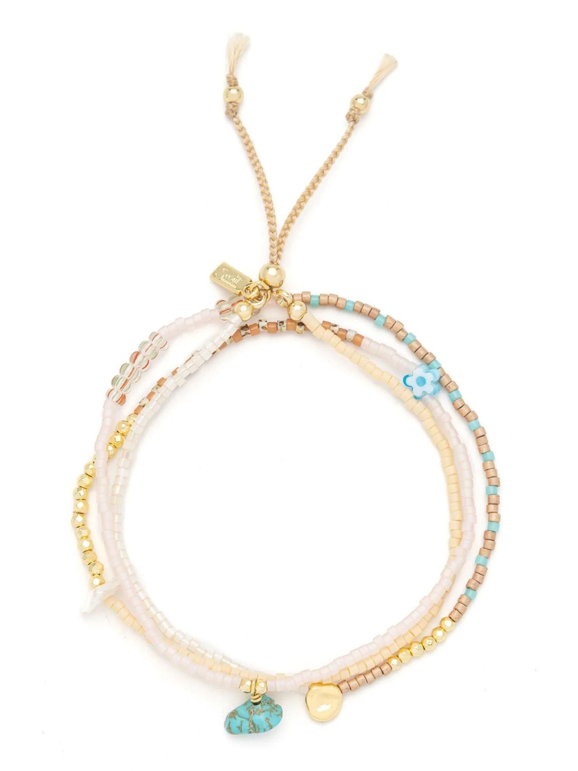 Where The Wind Takes You Turquoise Gold Mixed Media Bracelet Or Necklace