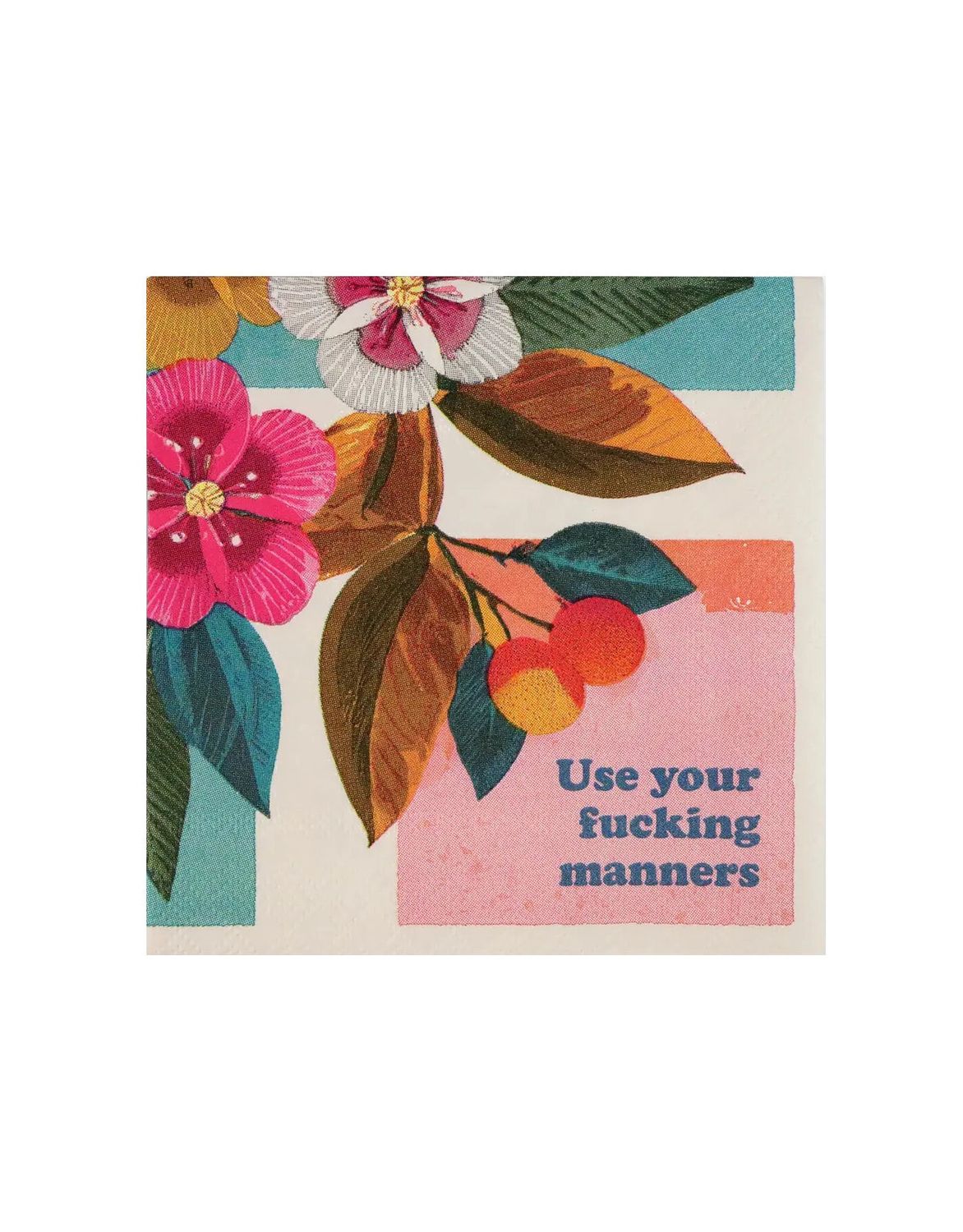 Use Your Fucking Manners Beverage Napkins