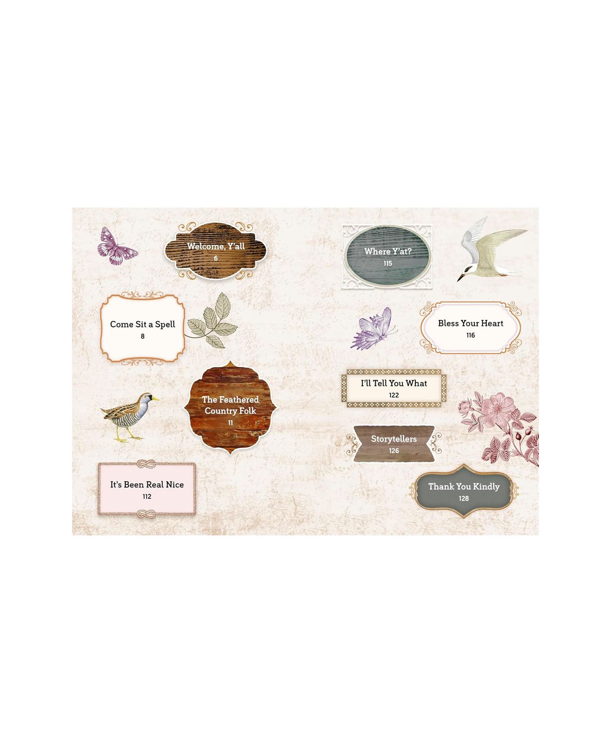 Country Bird Hardcover Book