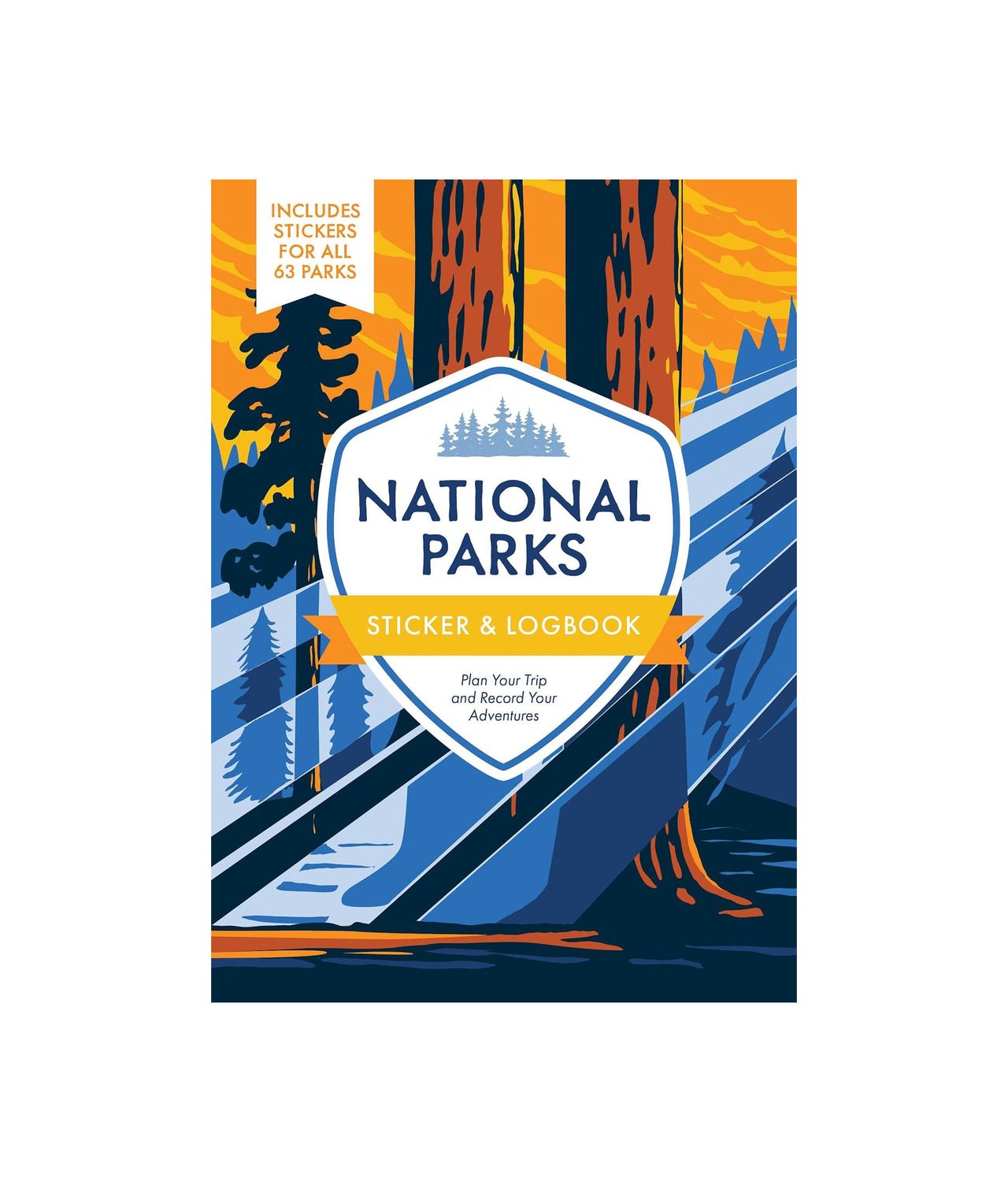 National Parks Sticker And Logbook Paperback Book