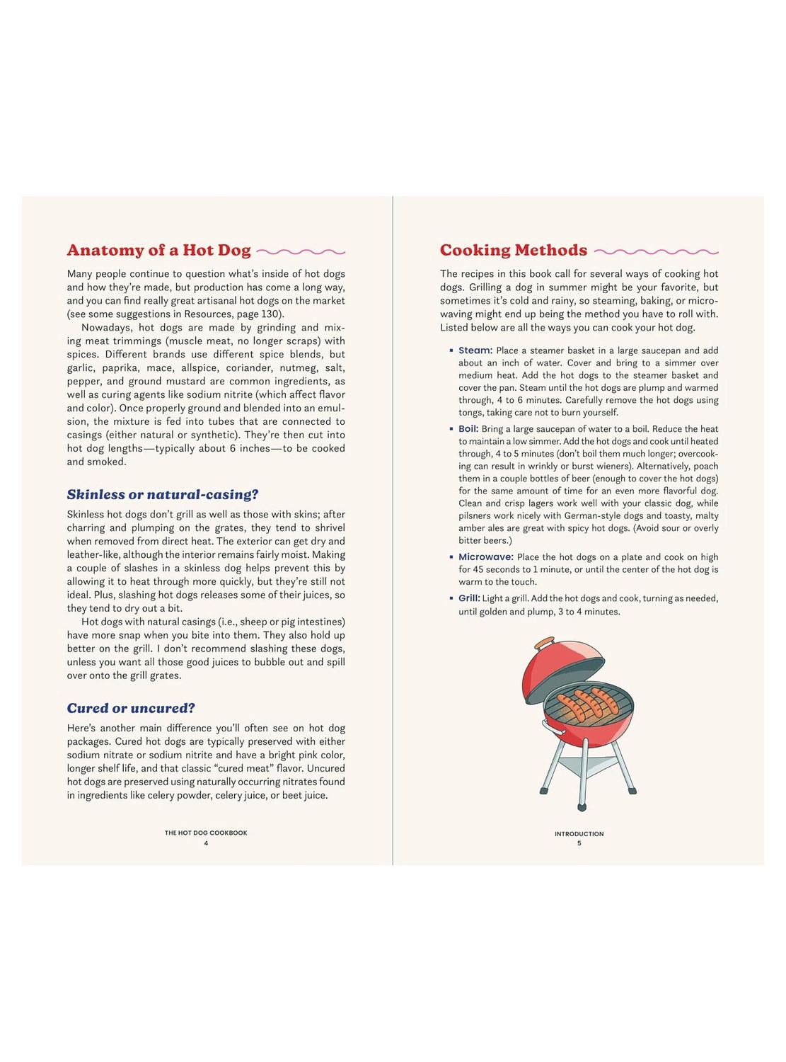 The Hot Dog Cookbook Hardcover Book
