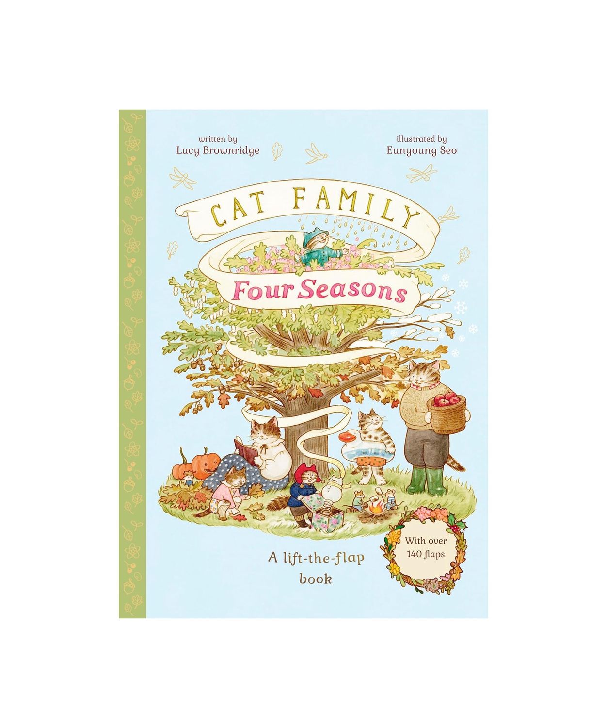 Cat Family Four Seasons Lift The Flap Hardcover Book