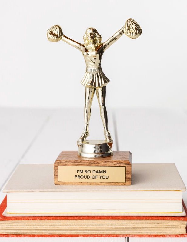 I'm So Damn Proud Of You Encouragement Trophy