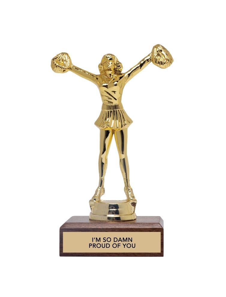 I'm So Damn Proud Of You Encouragement Trophy