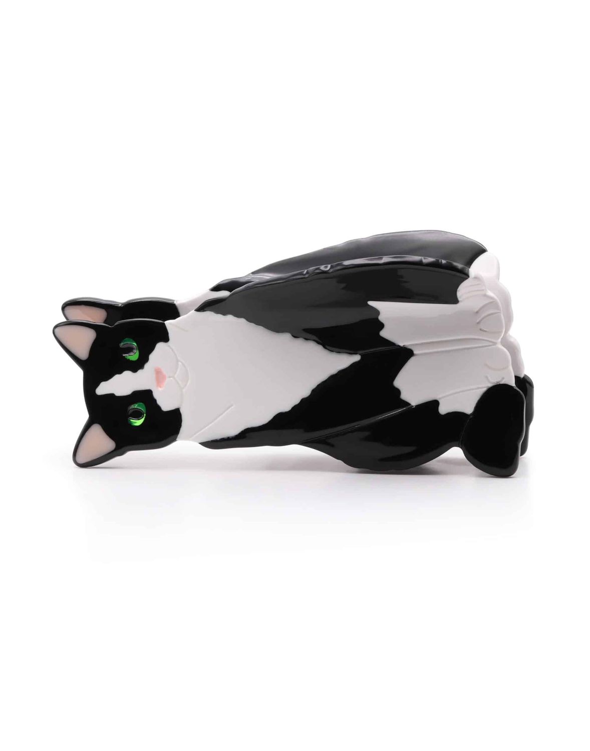 Tuxedo Cat Hair Claw Clip