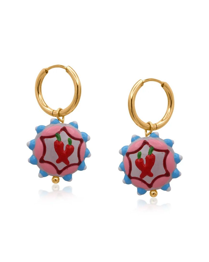 Cowboy Chili Pepper Charm Earrings
