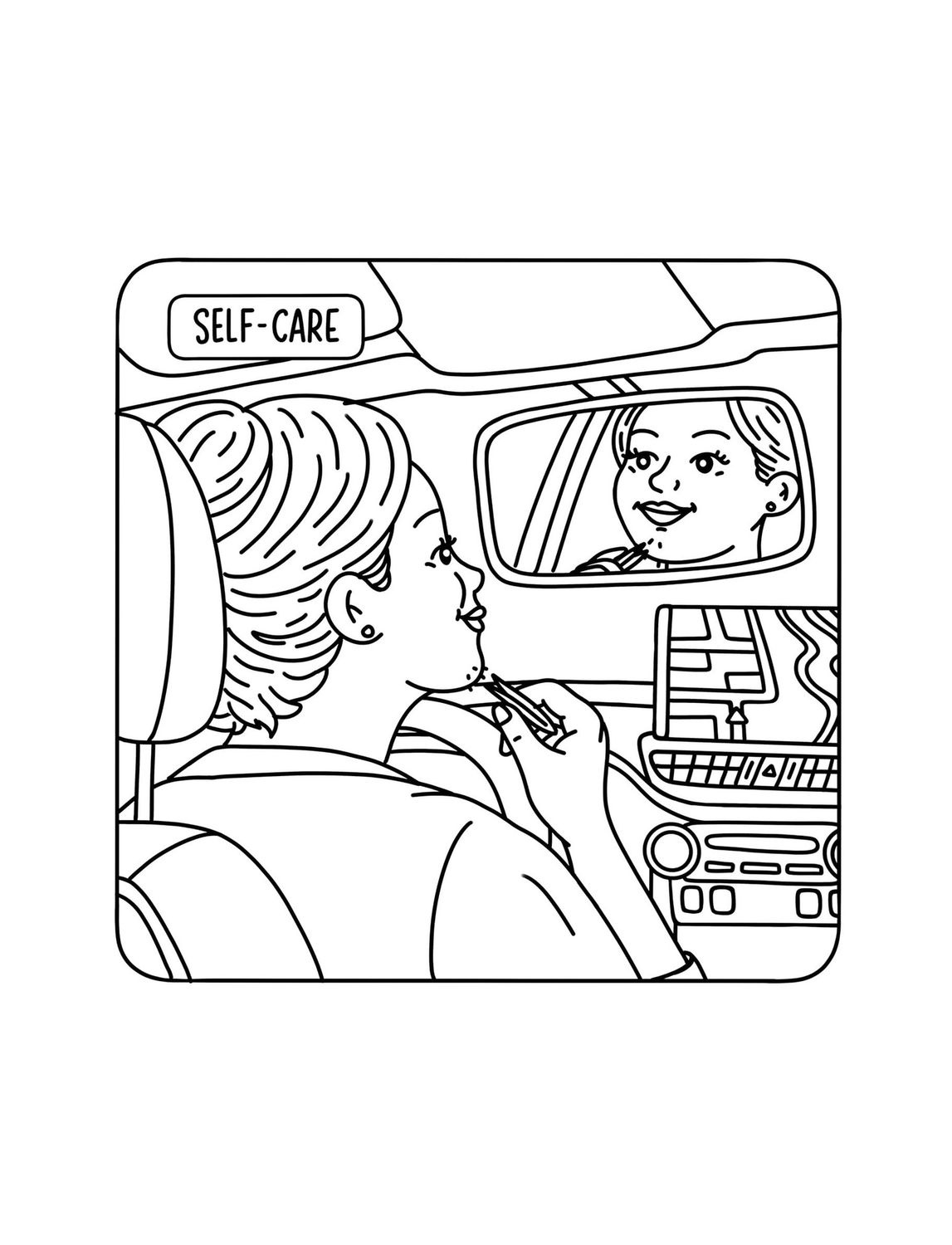 We Do Not Care Coloring Paperback Book
