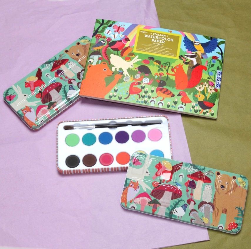 Woodland Rainbow Watercolor Paper Pad