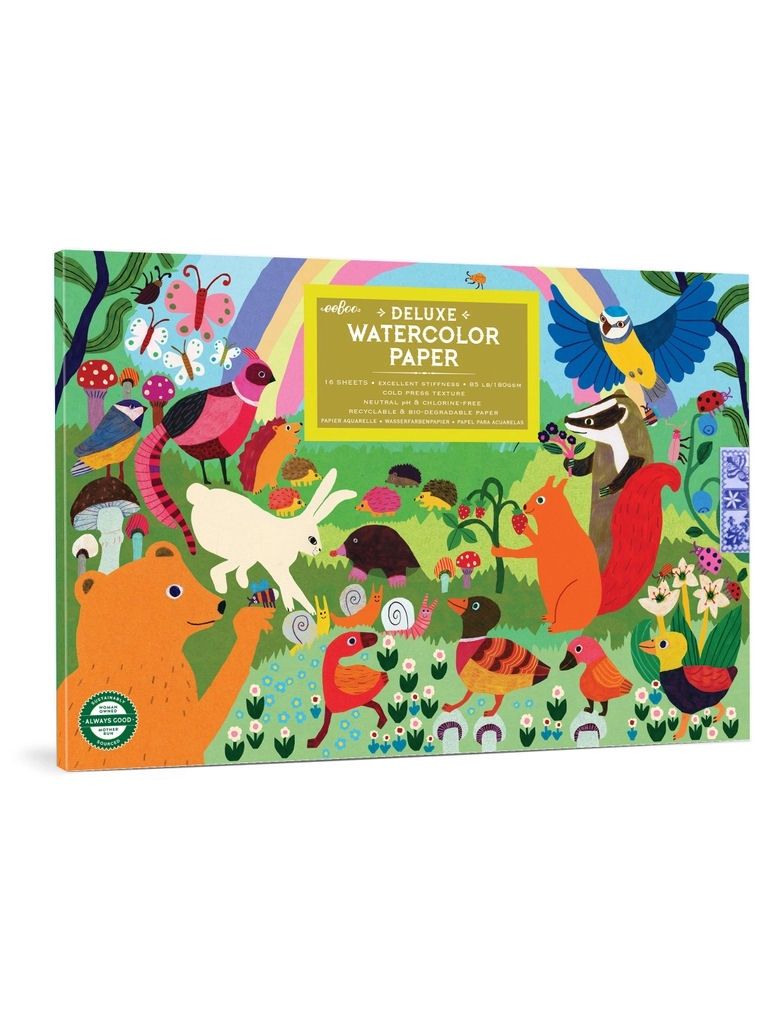 Woodland Rainbow Watercolor Paper Pad