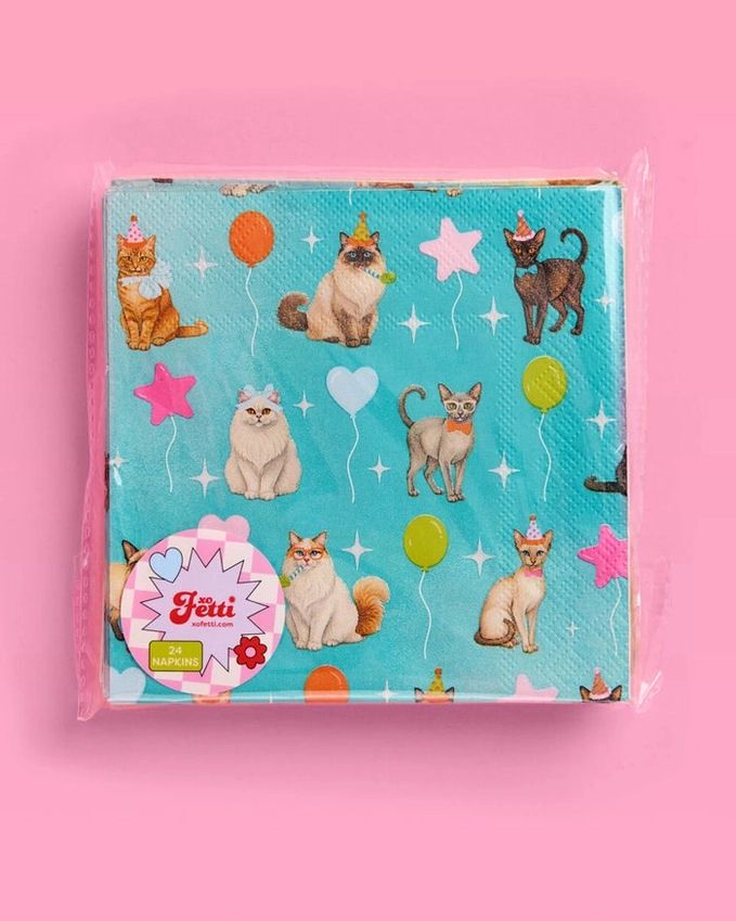 Party Cat Beverage Napkins