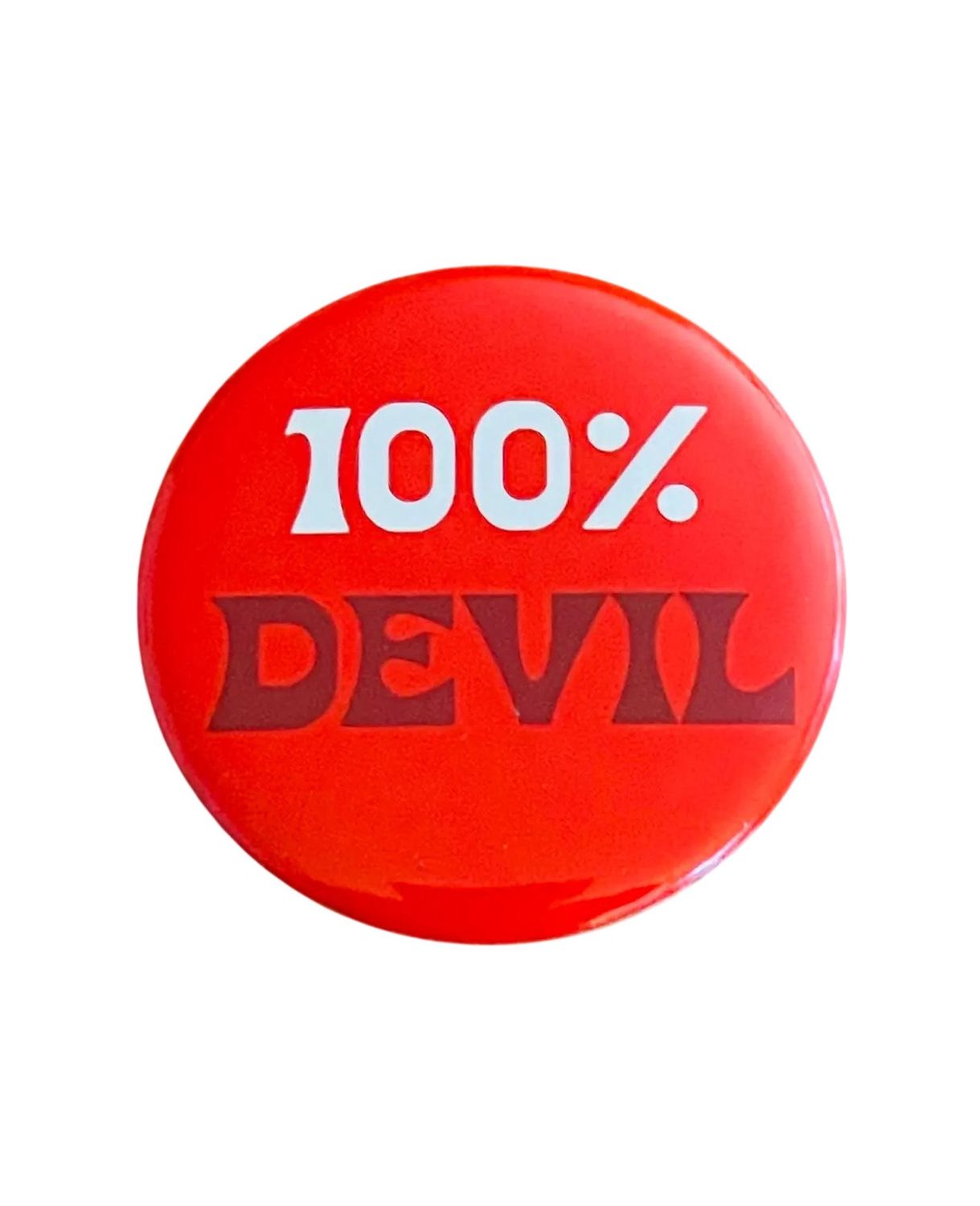 100% Devil Large Button