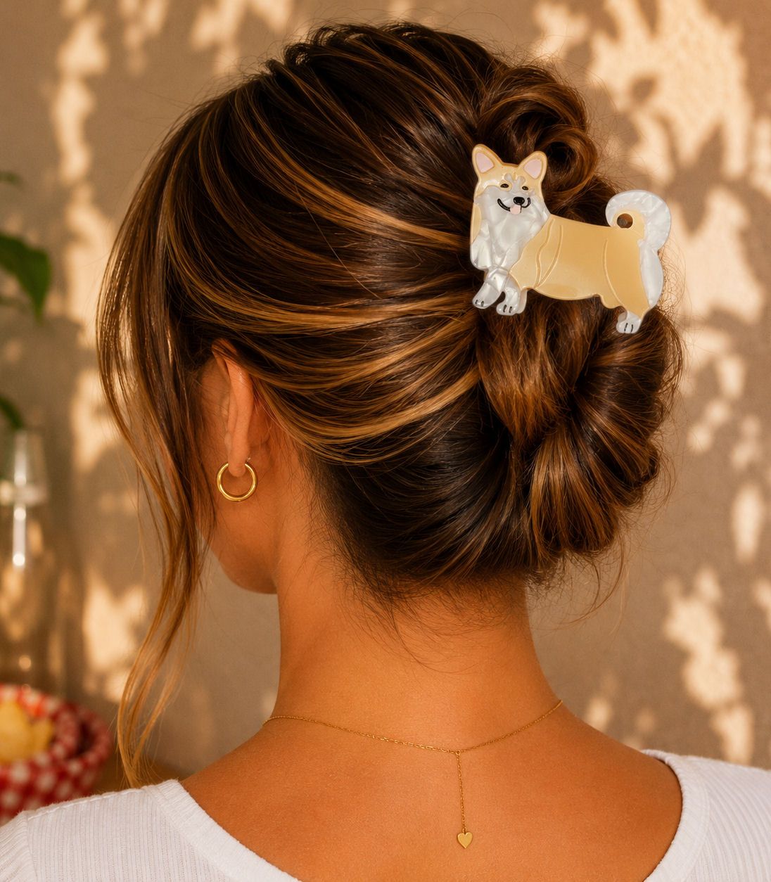 Corgi Hair Claw Clip