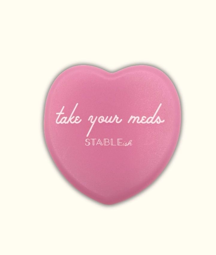 Take Your Meds Mini Pink Pill Case