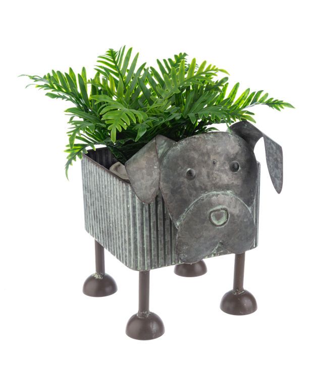 Iron Dog Planter