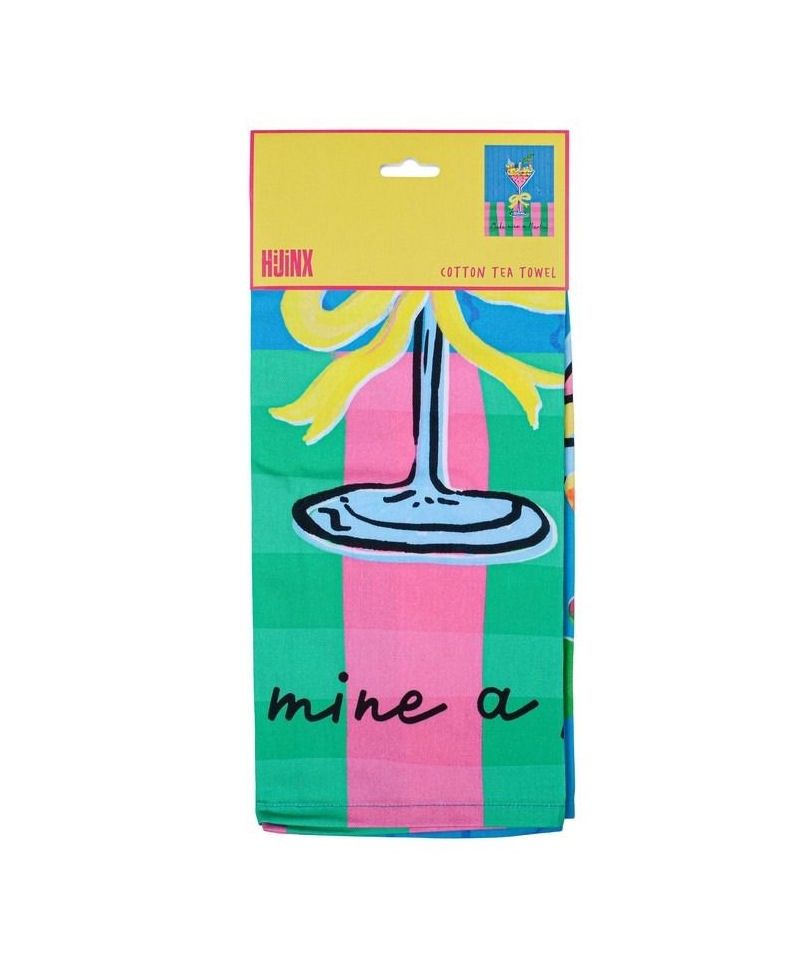 Make Mine A Martini Cotton Tea Towel