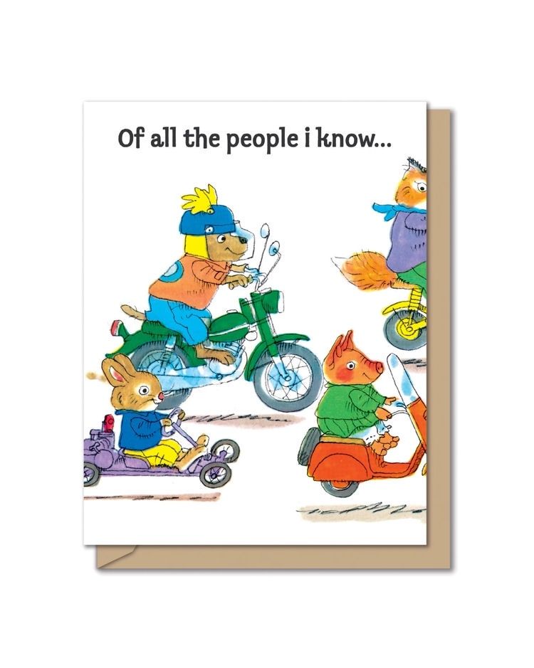 Richard Scarry's Coolest Birthday Tri-Fold Card
