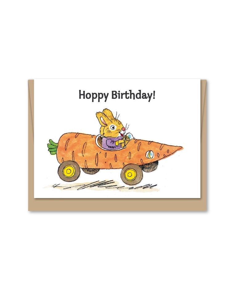 Richard Scarry's Hoppy Birthday Mini Card