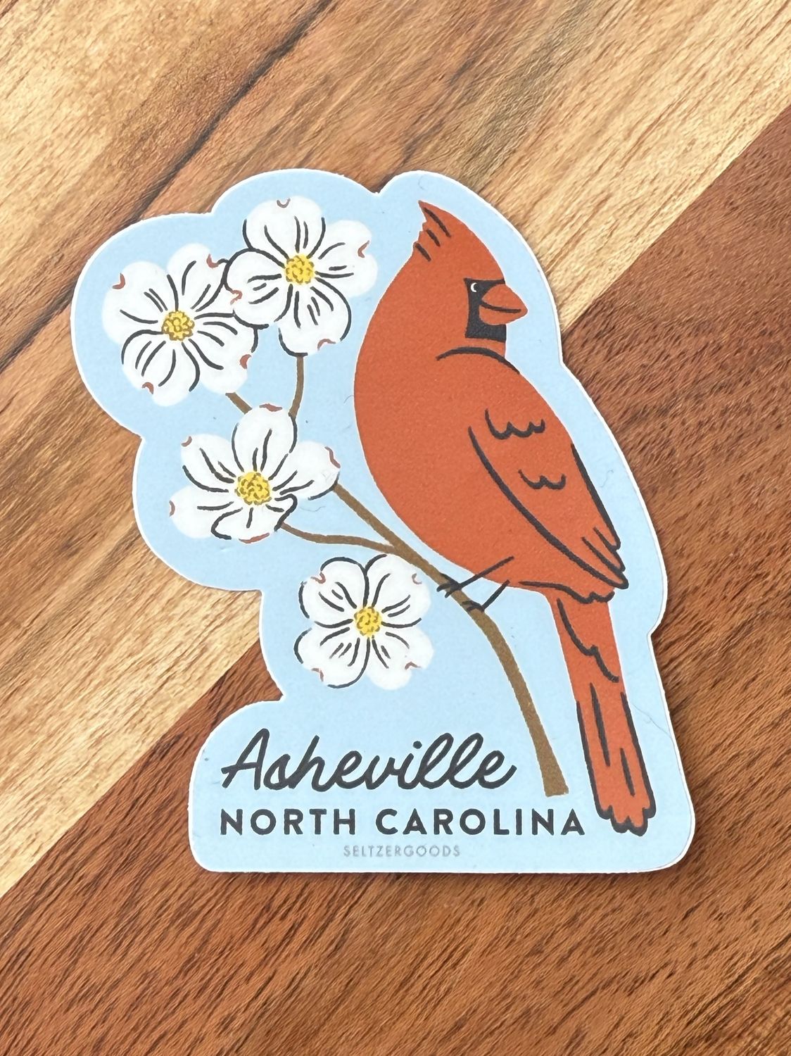 Asheville Cardinal Branch Sticker