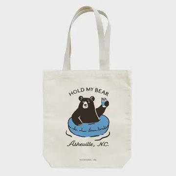 Asheville Hold My Bear Tote Bag