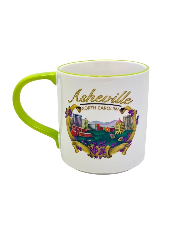 Asheville Ribbon Skyline Mug