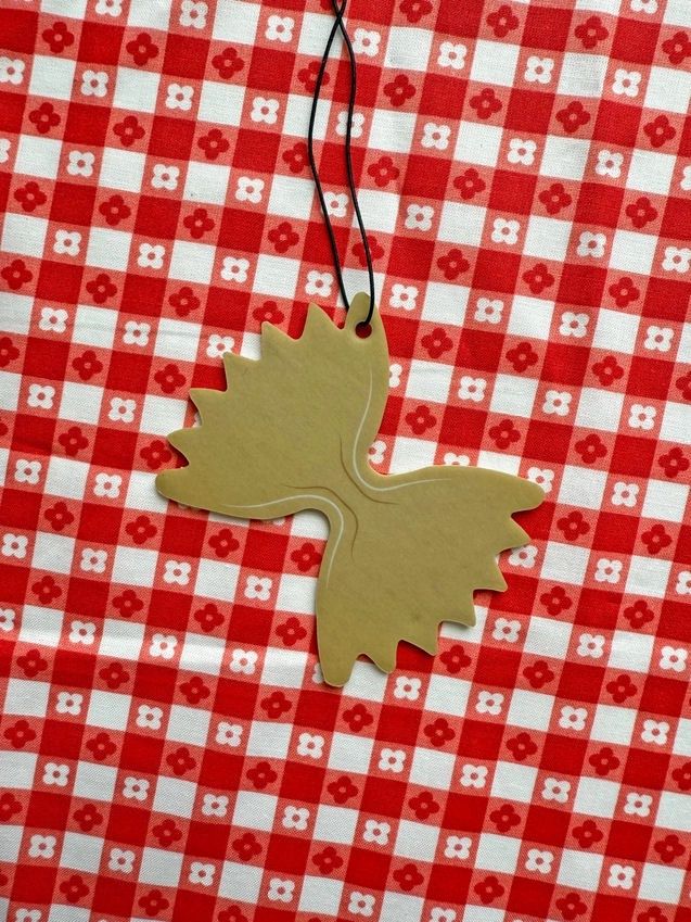 Farfalle Bowtie Pasta Vanilla Scent Air Freshener