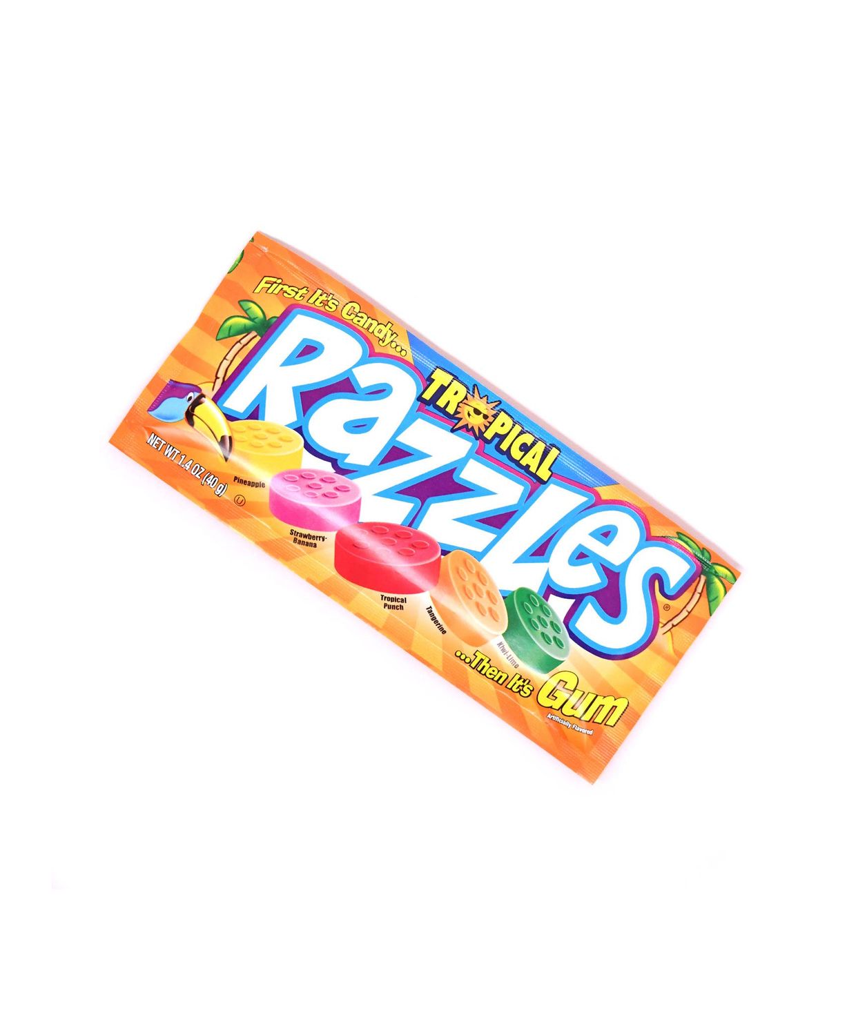 Razzles Tropical Flavor Candy Gum
