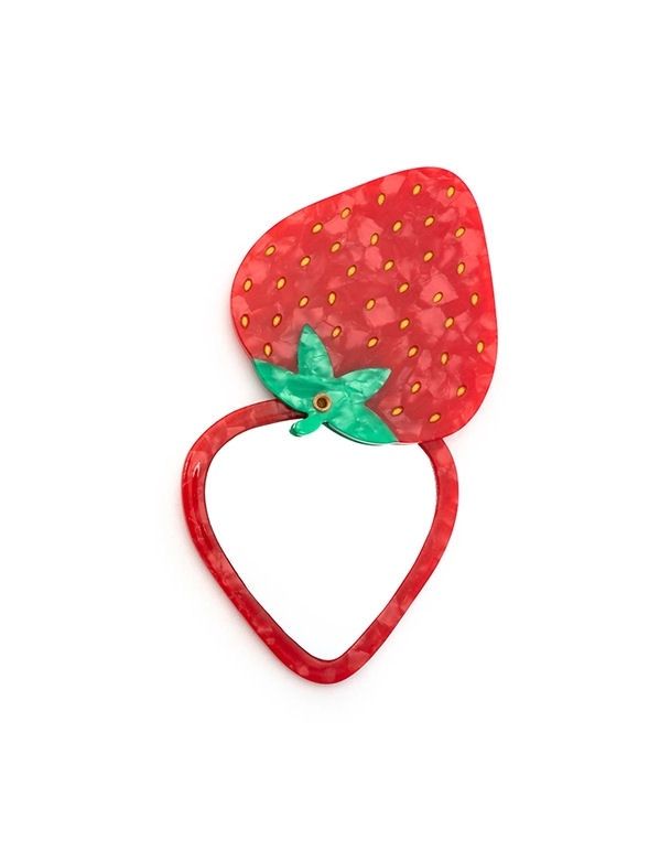 Strawberry Compact Mirror