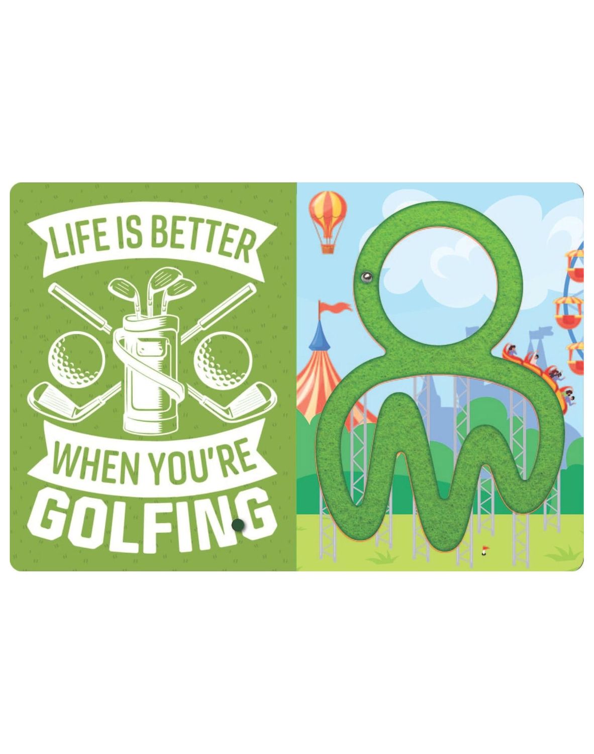 Mini Mini Golf Putt Putt Hardcover Book