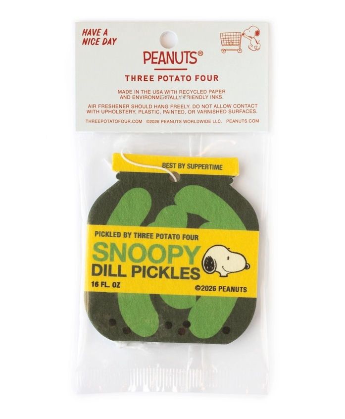 Peanuts Snoopy Grocery Pickle Lemon Scent Air Freshener