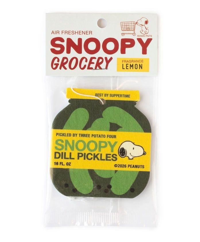 Peanuts Snoopy Grocery Pickle Lemon Scent Air Freshener