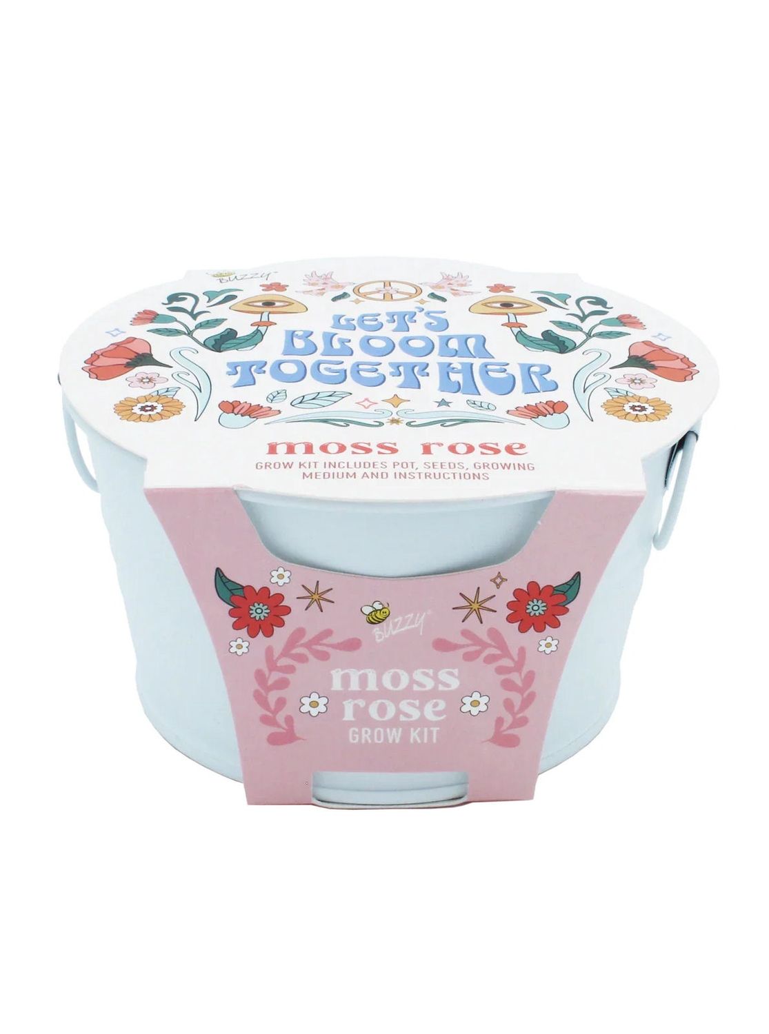 Let's Bloom Together Moss Rose Grow Kit