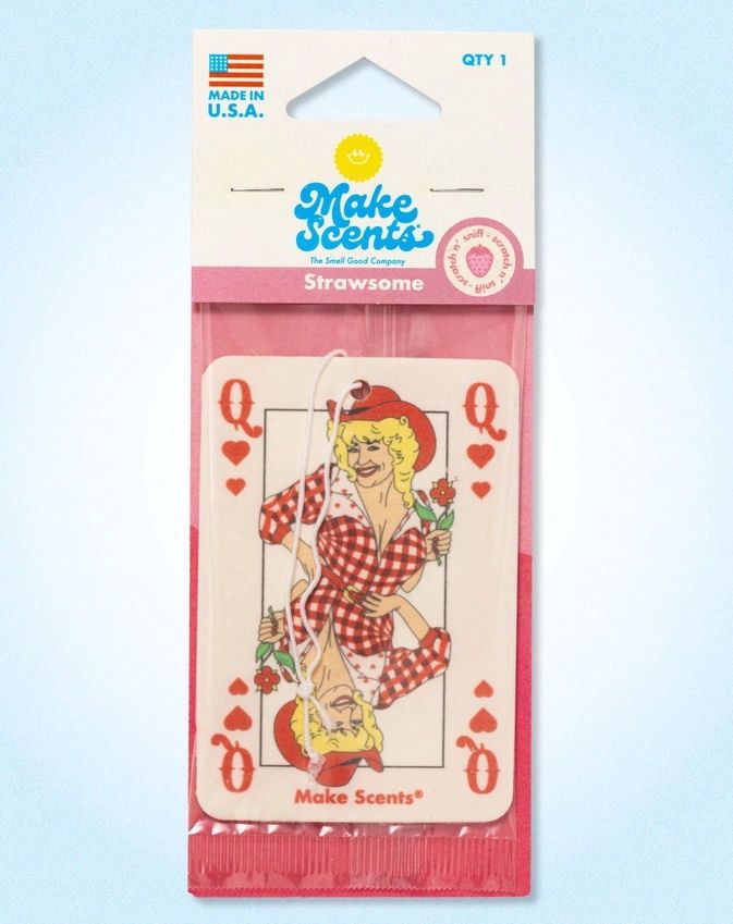 Dolly Parton Queen Of Hearts Strawsome Strawberry Scent Air Freshener