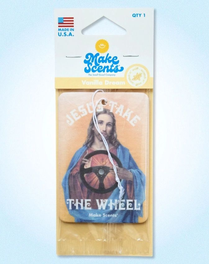 Jesus Take The Wheel Vanilla Dream Scent Air Freshener