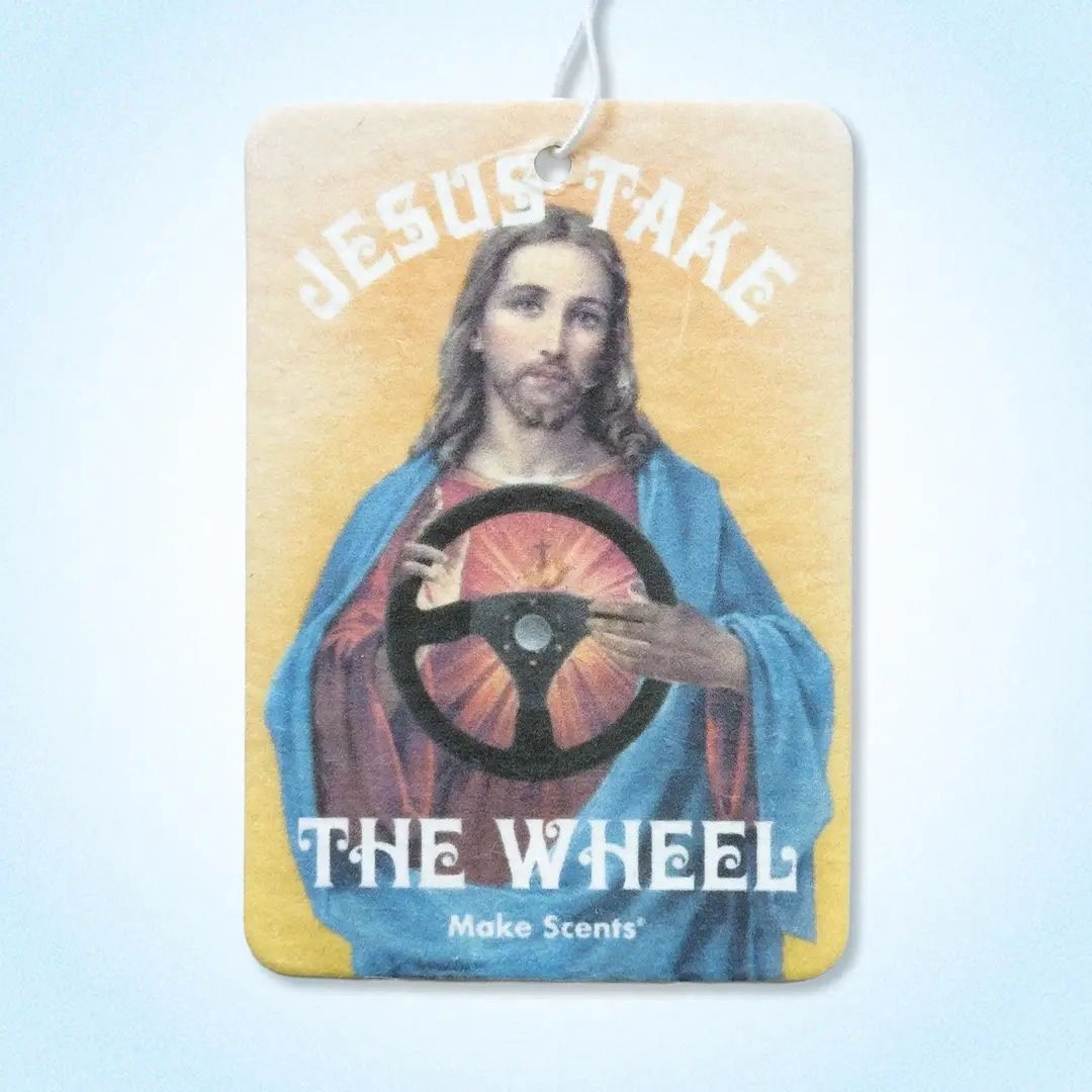 Jesus Take The Wheel Vanilla Dream Scent Air Freshener