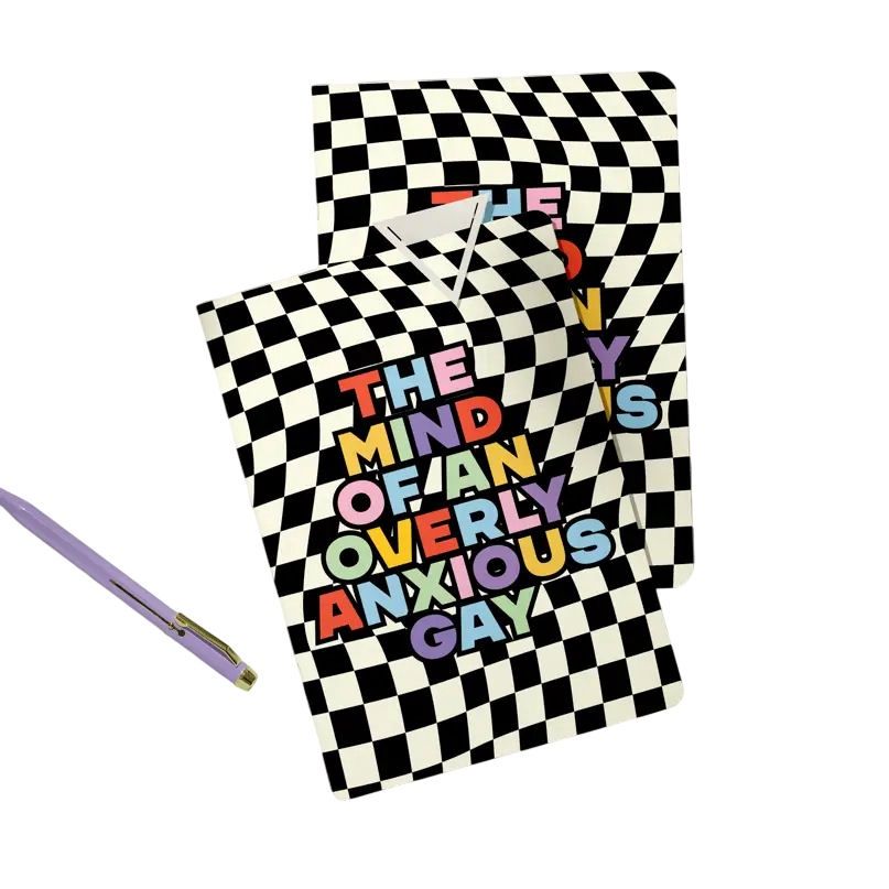 The Mind Of An Overly Anxious Gay Small Notebook