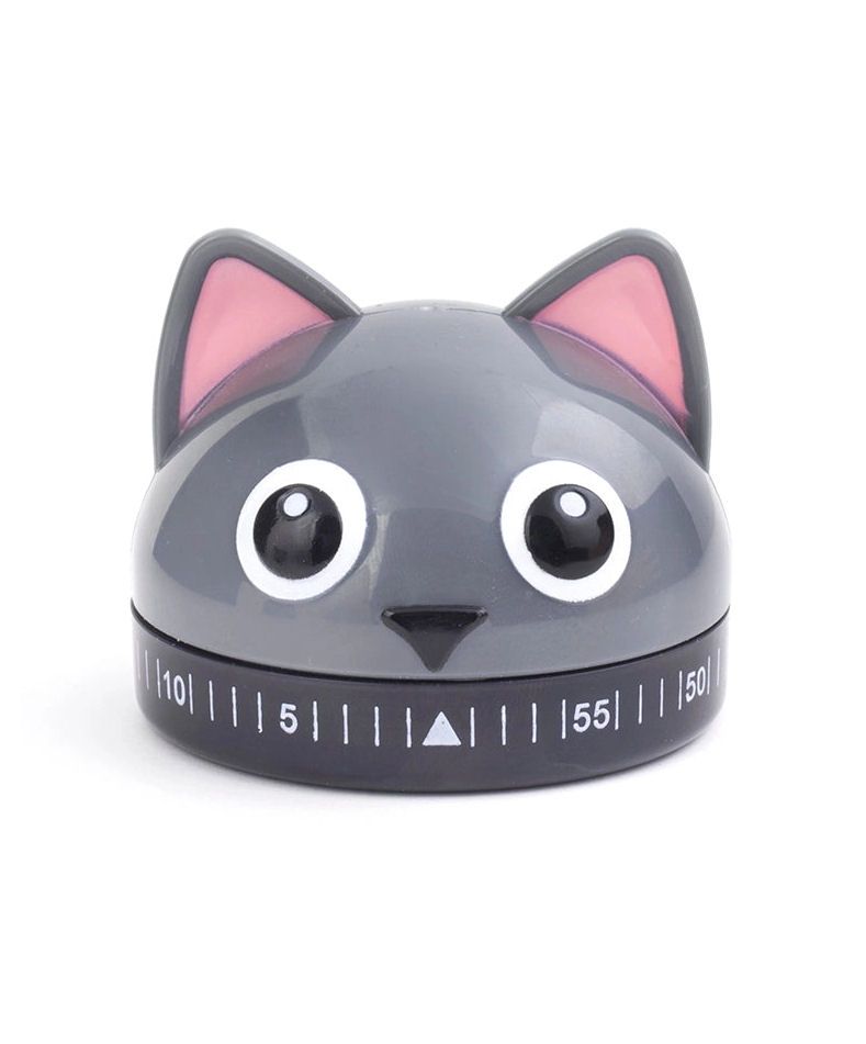 Grey Cat Kitchen Timer