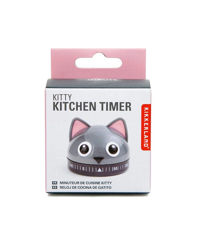 Grey Cat Kitchen Timer