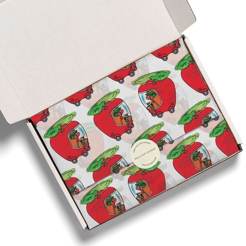 Richard Scary's Lowly’s Apple Car Tissue Paper 5 Pack