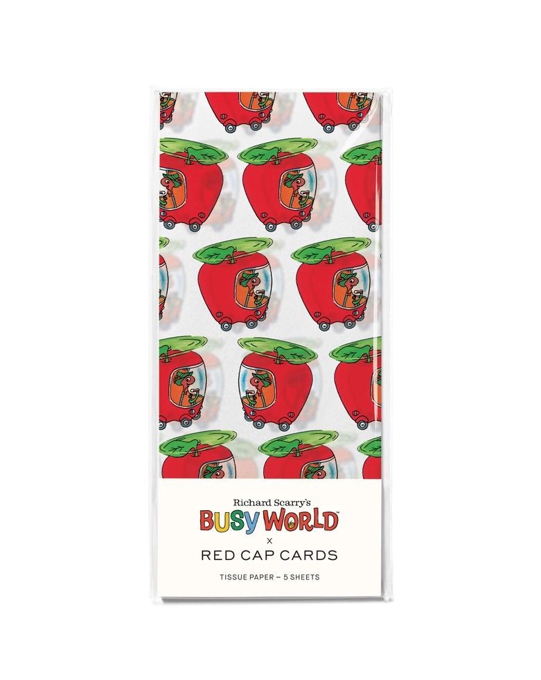 Richard Scary's Lowly’s Apple Car Tissue Paper 5 Pack