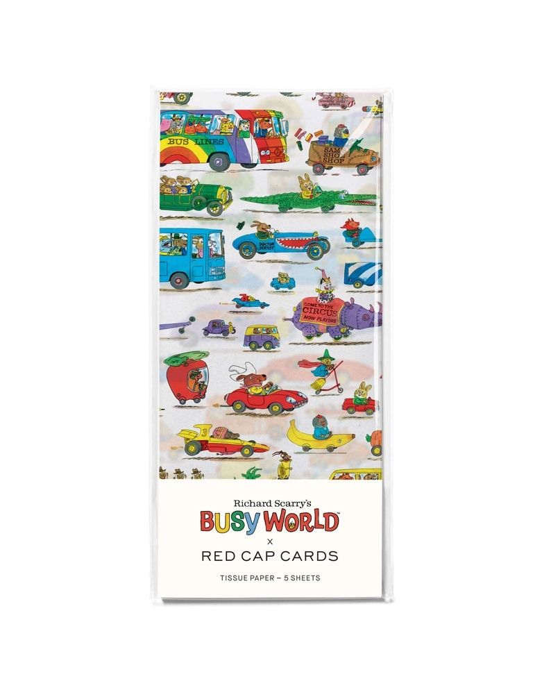 Richard Scary’s Busytown Cars Tissue Paper 5 Pack