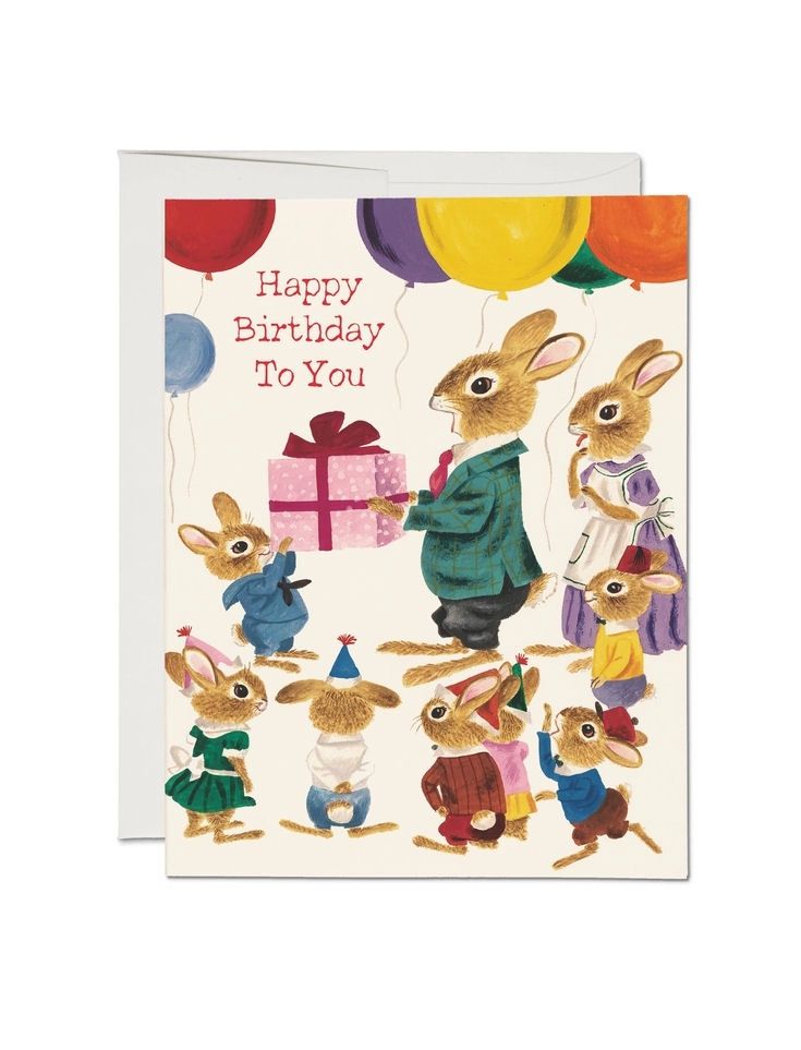 Richard Scarry's Happy Birthday To You Rabbit Party Card