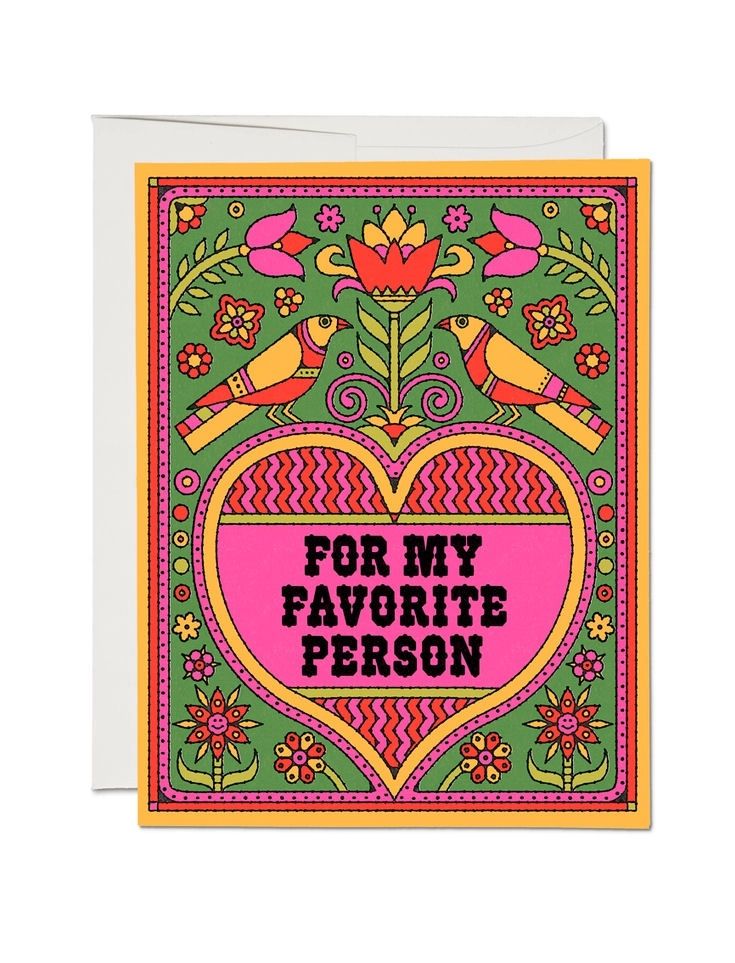 For My Favorite Person Favorite Card