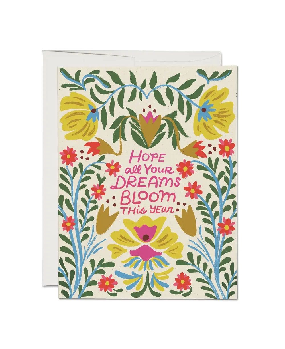 Hope All Your Dreams Bloom This Year Card